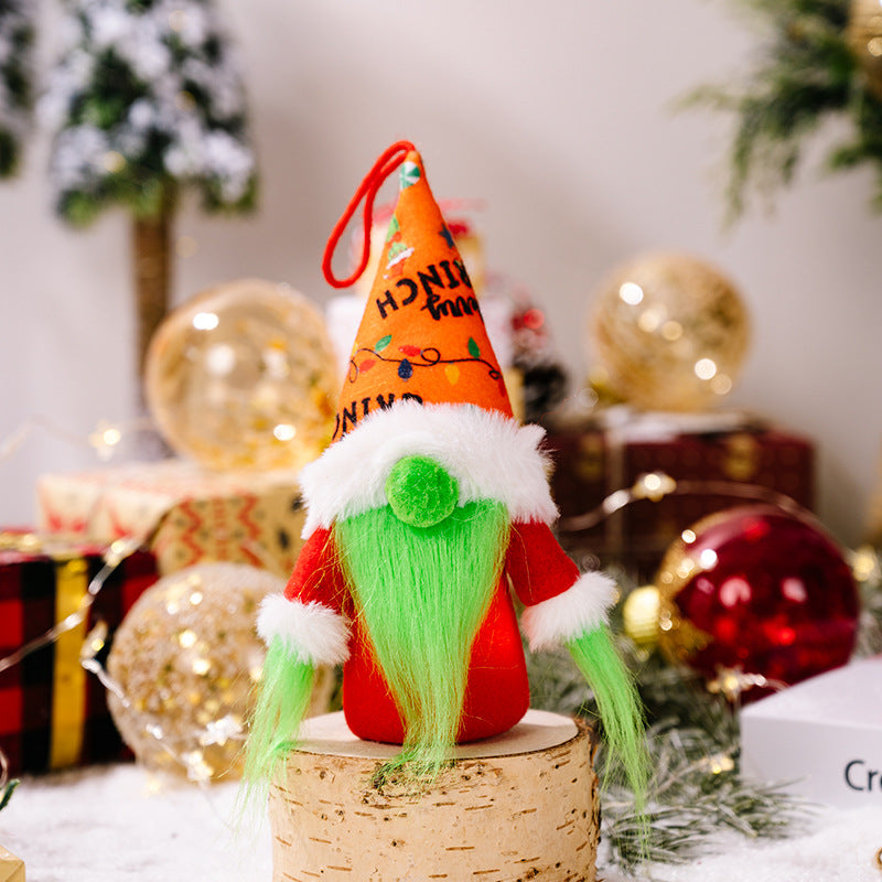 Wholesale Christmas Faceless Doll with Lights Fabric Decoration